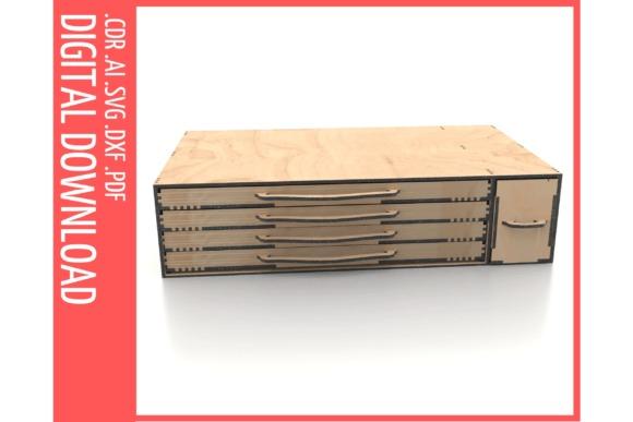 15 Laser Cut Box Ideas with Drawers, Lids and Compartments 2 laser cut box ideas with multiple drawers and a small compartment for organized storage