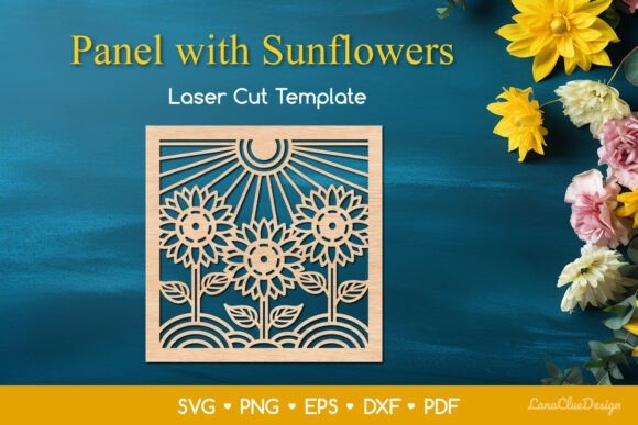15 Laser Cut Screens for Patios, Gardens and Indoor Privacy 15 Laser cut privacy screens for patios featuring a square sunflower wall art panel design in wood