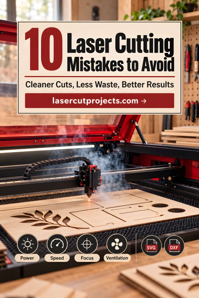 10 Common Laser Cutting Mistakes to Avoid 1 common laser cutting mistakes to avoid with laser cutting machine working on wooden designs