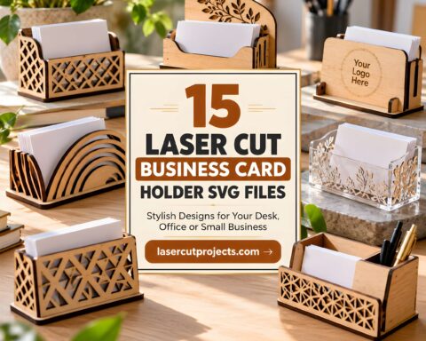 15 Laser Cut Business Card Holder SVG Files
