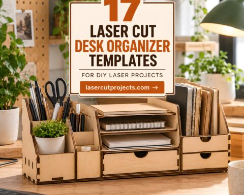17 Laser Cut Desk Organizer Templates for DIY Laser Projects
