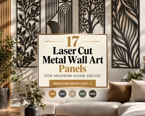 17 Laser Cut Metal Wall Art Panels for Modern Home Decor
