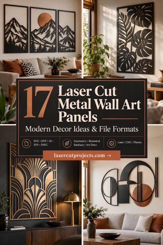 17 Laser Cut Metal Wall Art Panels for Modern Home Decor 1 17 laser cut metal wall art panels featuring geometric, botanical, and abstract designs for modern home decor