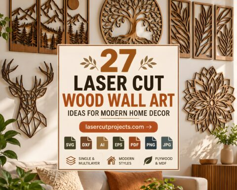 27 Laser Cut Wood Wall Art Ideas for Modern Home Decor