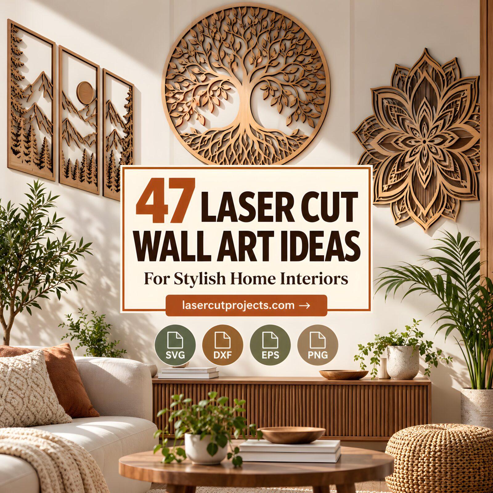 47 Laser Cut Wall Art Ideas for Stylish Home Interiors
