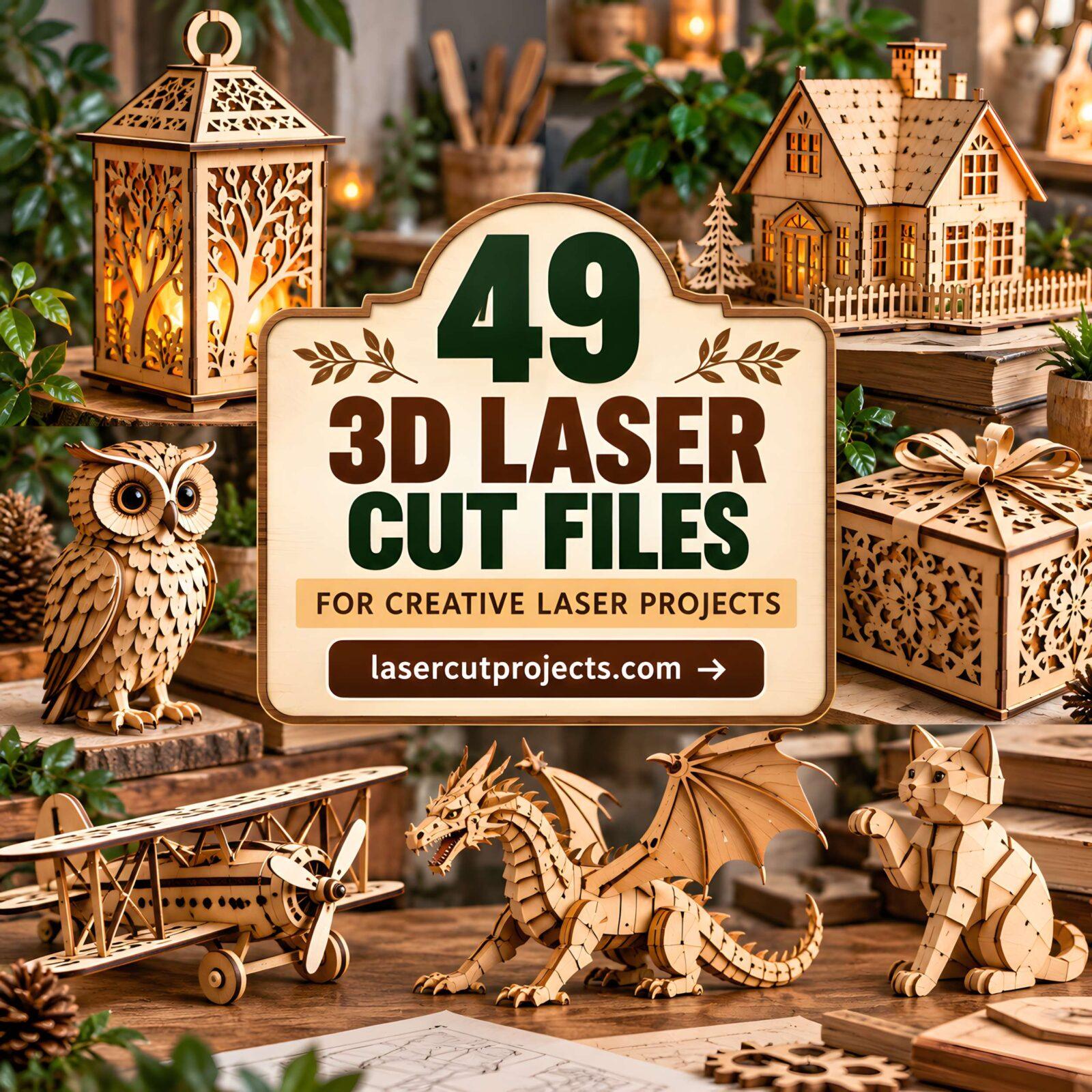 49 3D Laser Cut Files for Creative Laser Projects