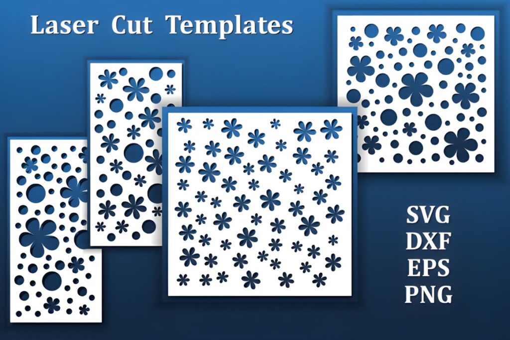 19 Laser Cut Panels for Interior Design to Make at Home 13 Laser cut panels for interior design featuring floral patterns in SVG, DXF, EPS, and PNG formats