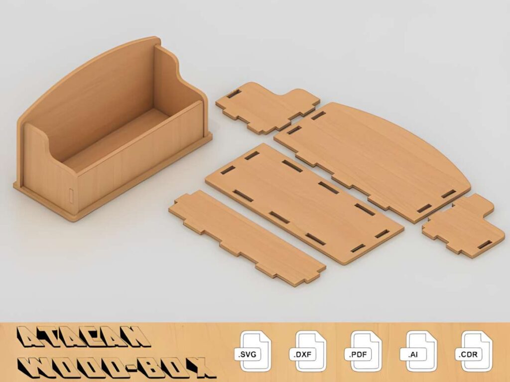 15 Laser Cut Business Card Holder SVG Files 9 Laser cut business card holder made from 1/8-inch Baltic birch plywood with separate flat pieces and assembled stand