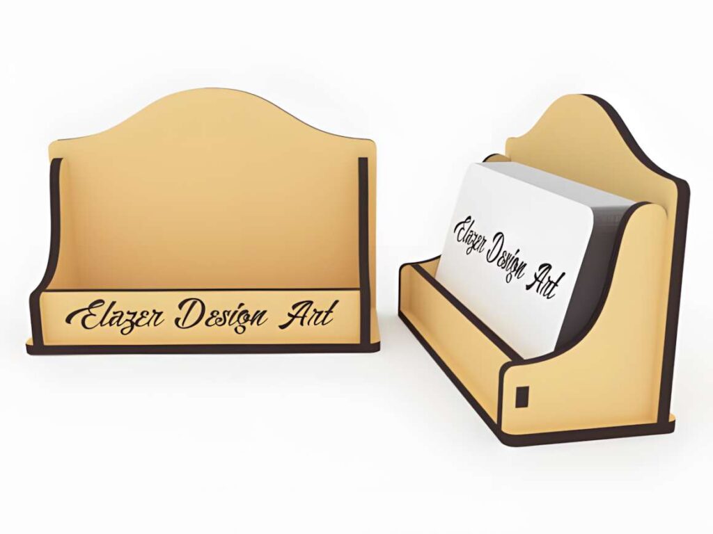 15 Laser Cut Business Card Holder SVG Files 25 Compact laser cut business card holder made from 3 or 4 mm sheets with Elazer Design Art logo