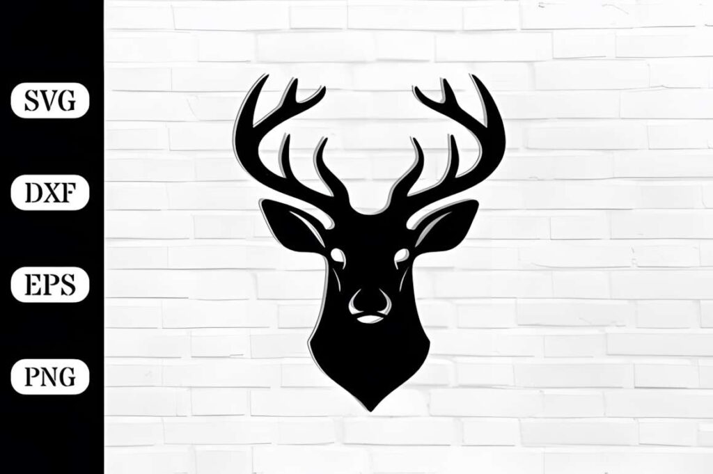 50 Laser Cut Steel Wall Art Ideas for Modern Home Decor 38 Laser cut steel wall art ideas featuring a black deer head silhouette on a white brick background