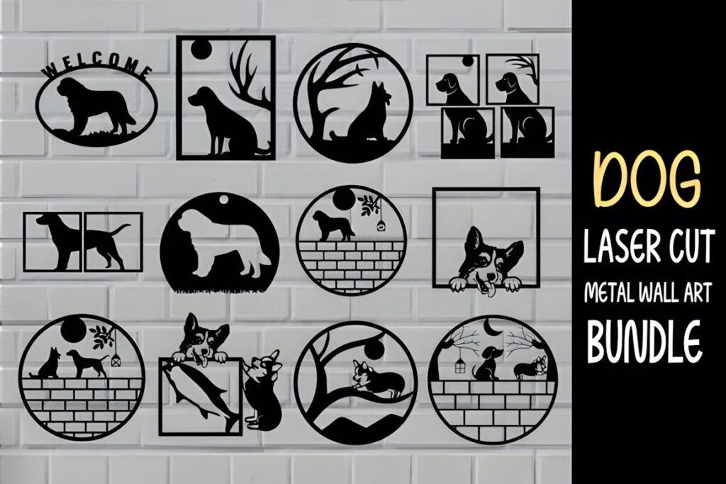 29 Laser Cut Metal Wall Art Ideas for Modern Home Decor 37 Laser cut metal wall art ideas featuring 13 dog-themed designs in various shapes and styles