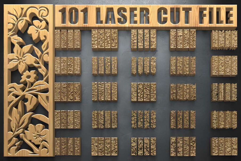 39 Outdoor Laser Cut Panels for Modern Outdoor Spaces 47 Outdoor laser cut panels with various floral designs displayed on a wall