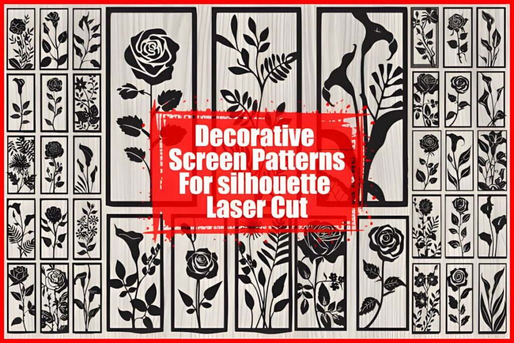 39 Outdoor Laser Cut Panels for Modern Outdoor Spaces 45 Outdoor laser cut panels featuring floral silhouette designs with various botanical patterns
