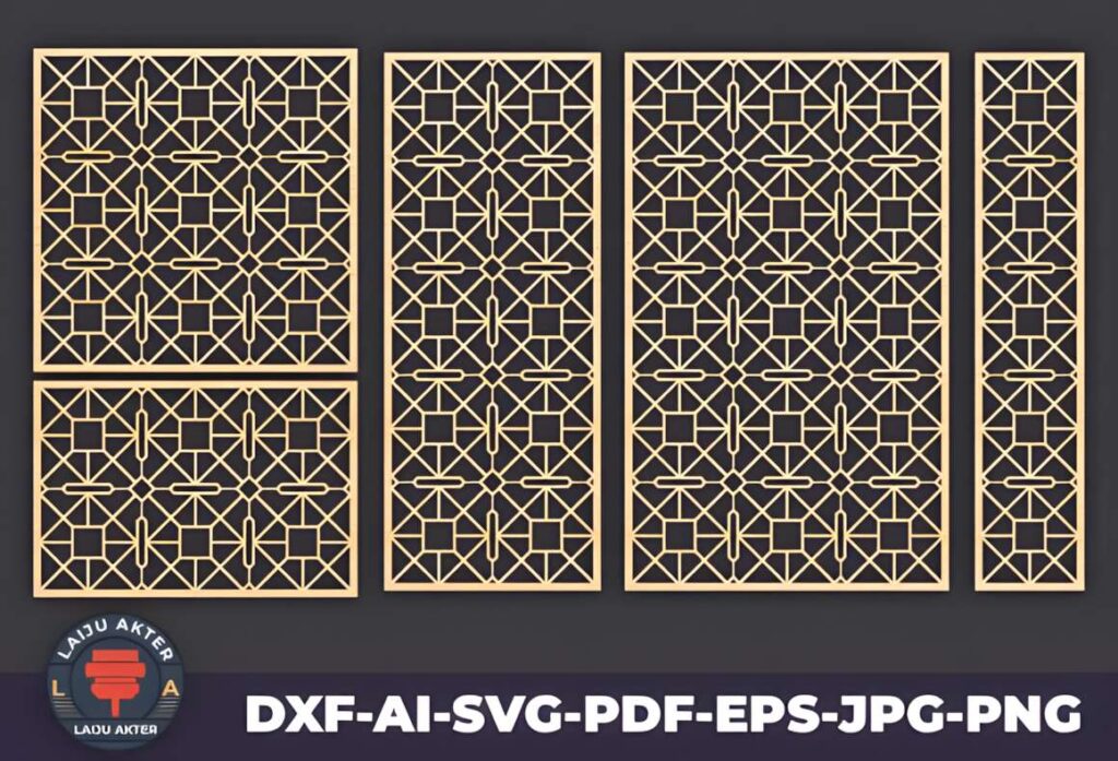 39 Outdoor Laser Cut Panels for Modern Outdoor Spaces 50 Set of 39 outdoor laser cut panels with geometric patterns for screens, gates, and partitions