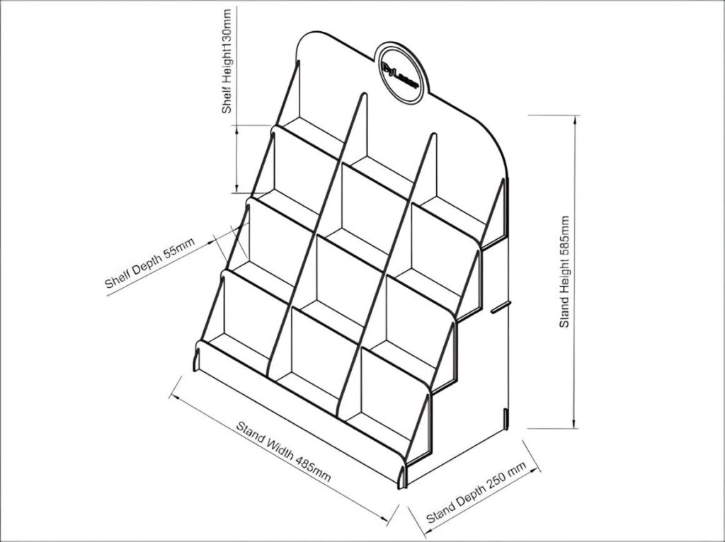 Laser Cut File Countertop Display Stand Poster 8 Laser Cut File Countertop Display Stand Poster 8