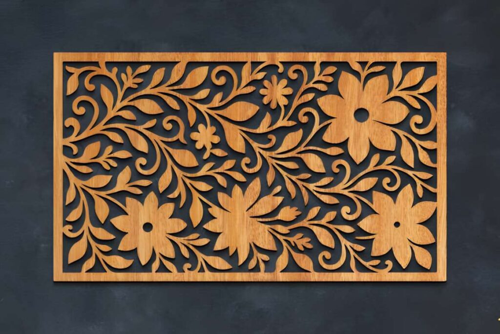 39 Outdoor Laser Cut Panels for Modern Outdoor Spaces 40 Wooden outdoor laser cut panels with floral design for modern outdoor spaces