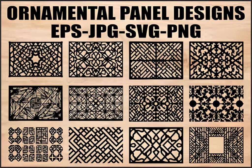 39 Outdoor Laser Cut Panels for Modern Outdoor Spaces 51 Outdoor laser cut panels with various ornamental floral, abstract, and geometric designs for decorative screens and privacy