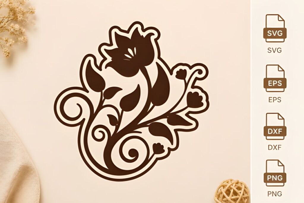 47 Laser Cut Wall Art Ideas for Stylish Home Interiors 35 Laser cut wall art ideas floral design suitable for wood or acrylic materials