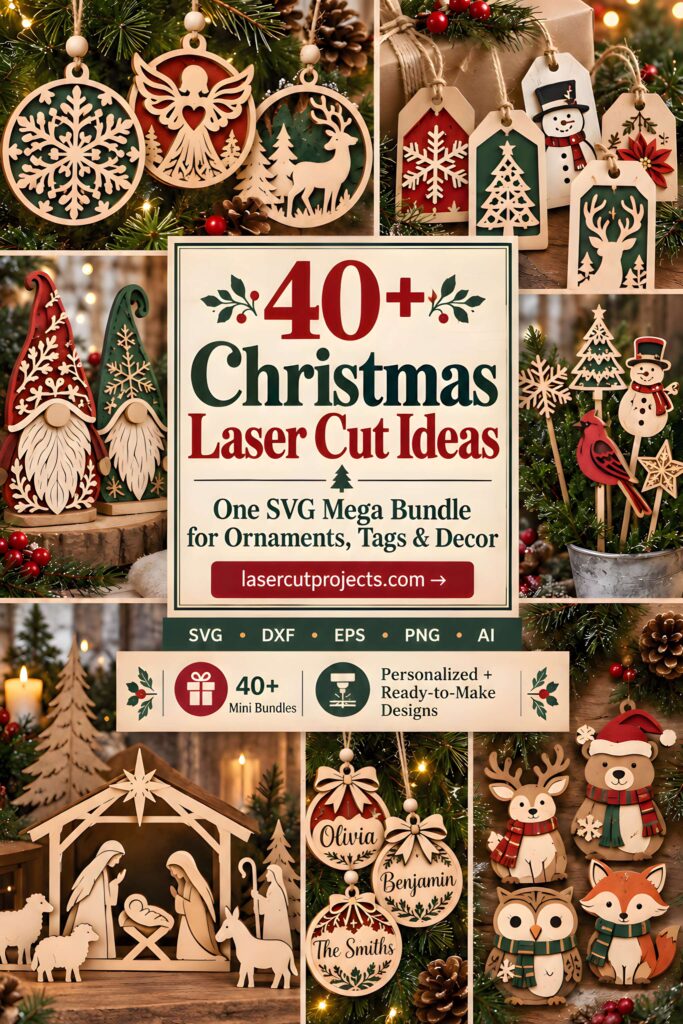 40+ Christmas Laser Cut Ideas in One SVG Mega Bundle 1 40+ Christmas Laser Cut Ideas in One SVG Mega Bundle